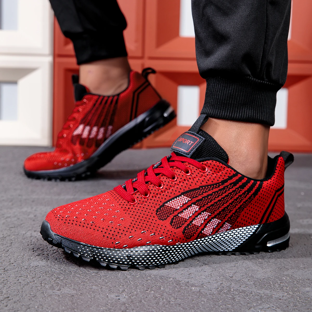 YRZL Mens Sneakers Running Shoes Wear Resistant Breathable Mesh Athletic Jogging Sneakers Men Non Slip Sports Shoes for Men