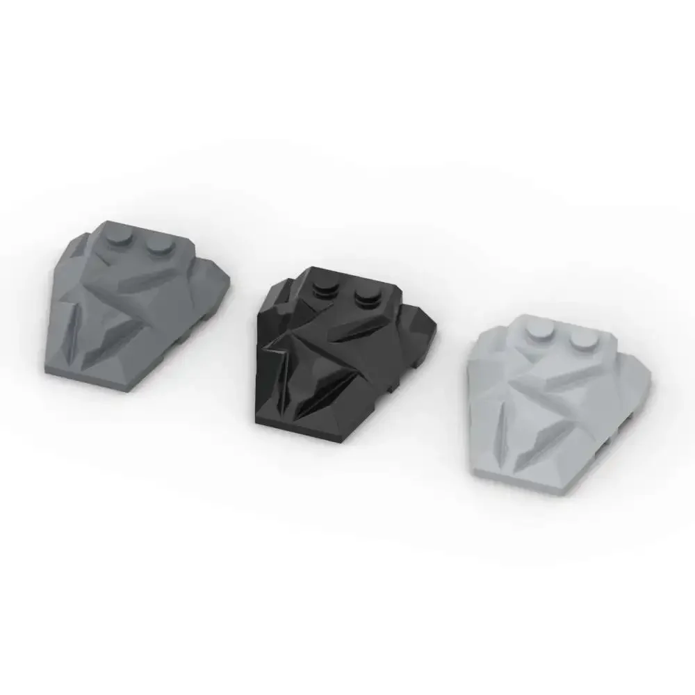 MOC 1PCS Part Bricks 64867 Wedge 4x4 Building Blocks Fractured Polygon Top Particle Puzzle Assemble Toys Children Birthday Gifts