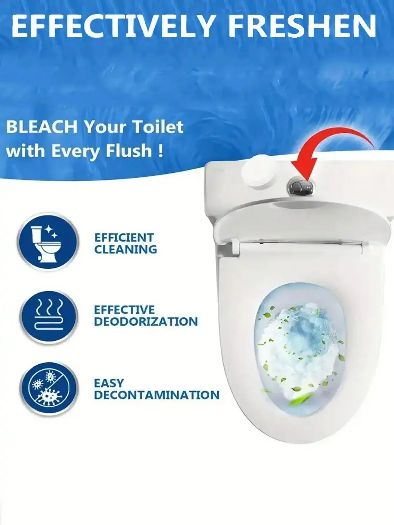 12PS Toilet Cleaner Powerful Water Scum Remover Urine Scale Premium Cleaning Tablet Toilet Bowl Cleaner Effective Cleaning Sheet