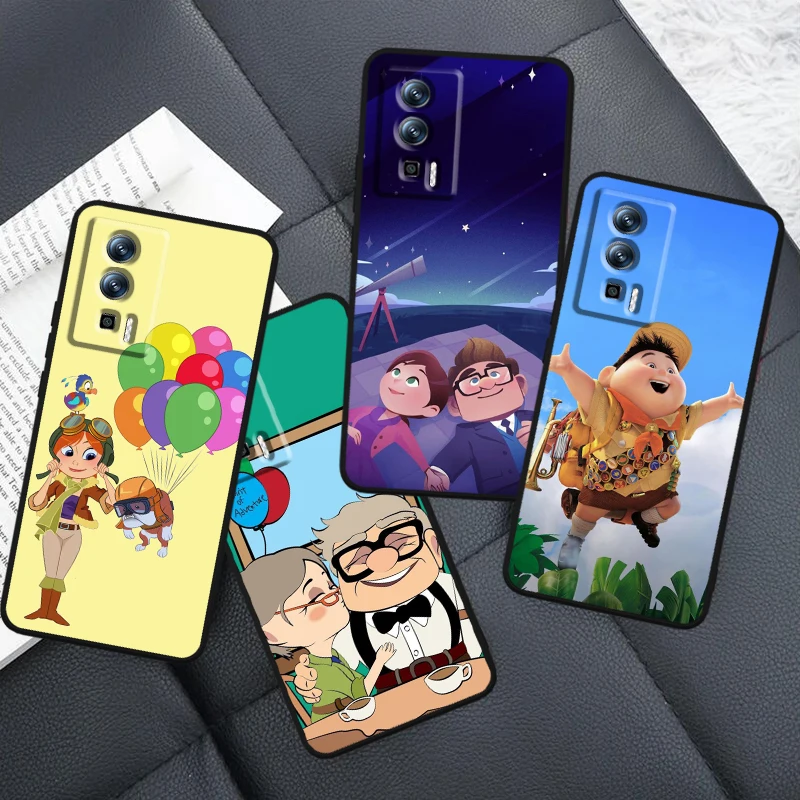 Disney UP Cute Catroon For Xiaomi Redmi 9A 9C 9AT 10C 9 9T 10 12C 13C A3 12 K60 A1 K50 K40 5G Black TPU Phone Case