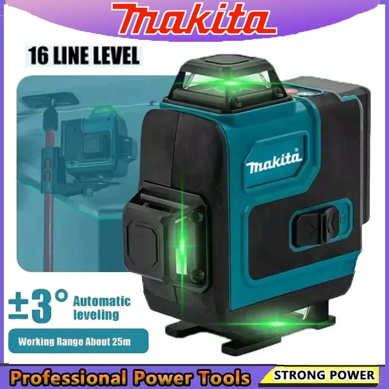 

Makita Light Laser High-Precision High-Precision 16-Line 360 Horizontal Vertical Cross Level Green Wall-Mounted PortableTool
