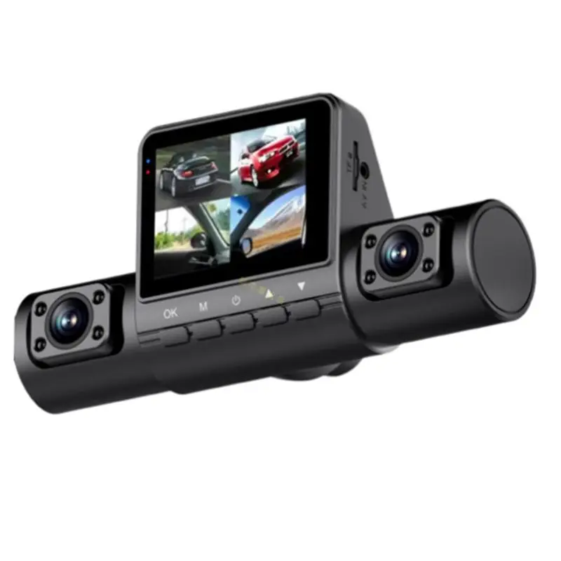Reliable-2.0-Inch Car Quad-Record HD Night Vision Tachograph Car Front And Rear Left And Right Simultaneously Recording