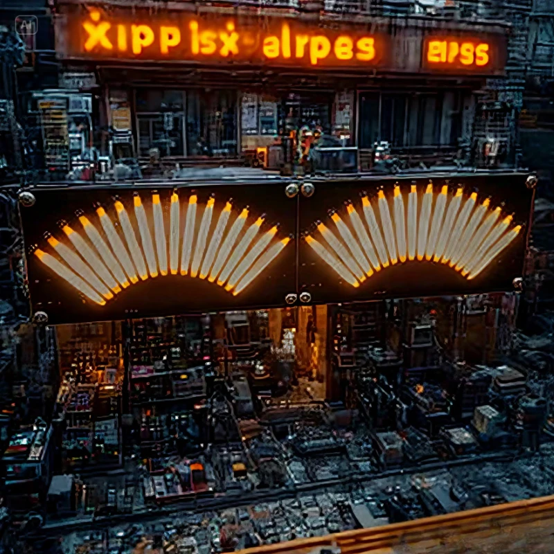 Electron VU Retro Level Indicator Voice-activated 16-bit Music Level Indicator Music Spectrum Display