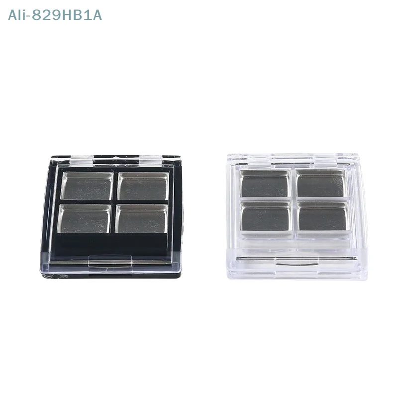 Transparent 4 Grids Empty Eyeshadow Dish Diy Sample Palette Eye Makeup Packaging Box For Beginners Custom Eyeshadow Containers