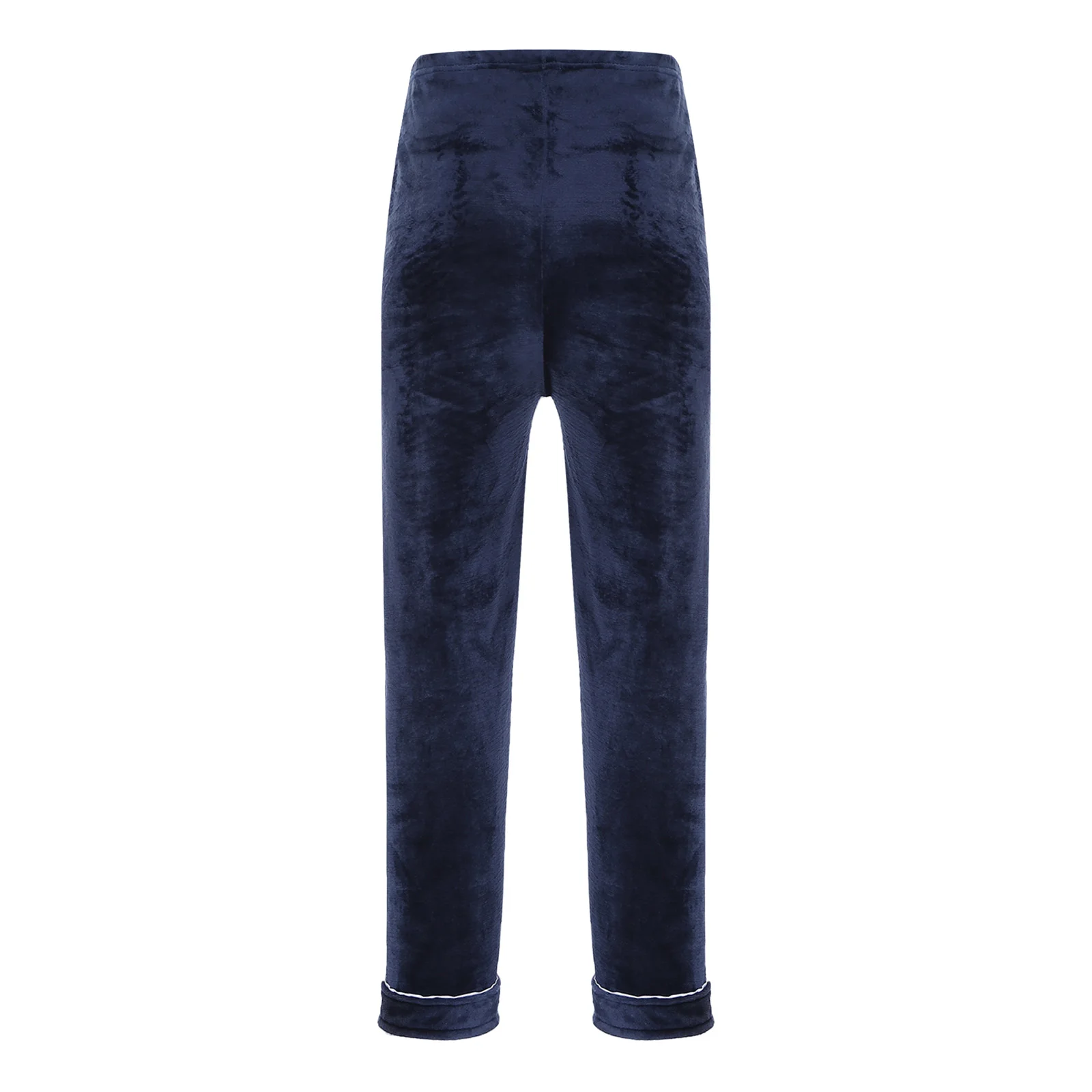 大人メンズフランネルパジャマパンツ弾性ウエストバンド豪華な暖かいナイトウェアズボンホームウェアスリープウェアラウンジレジャータイム用