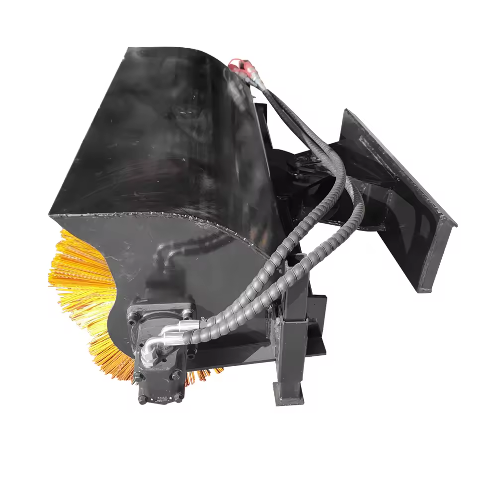 41in Mini Skid Steer Hydraulic Broom Sweeper Attachment image