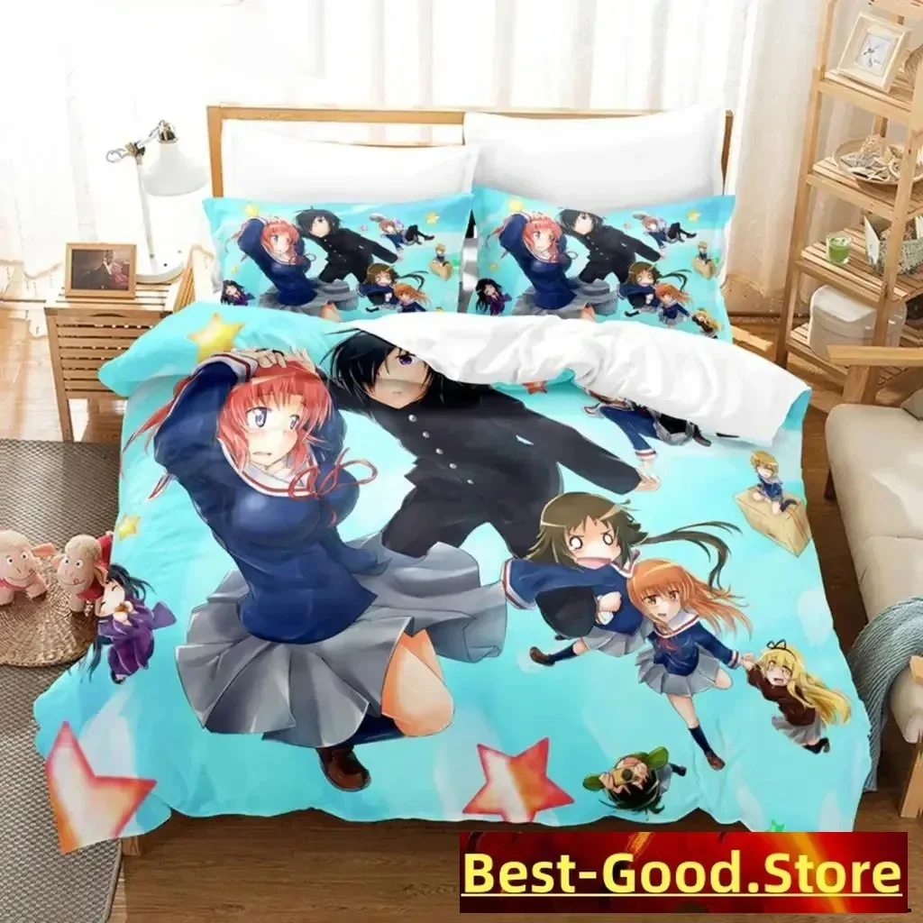 Anime Engaged To The Unidentified Bedding Set Boys Girls Twin Queen Size Duvet Cover Pillowcase Bed Kids Adult Customizable