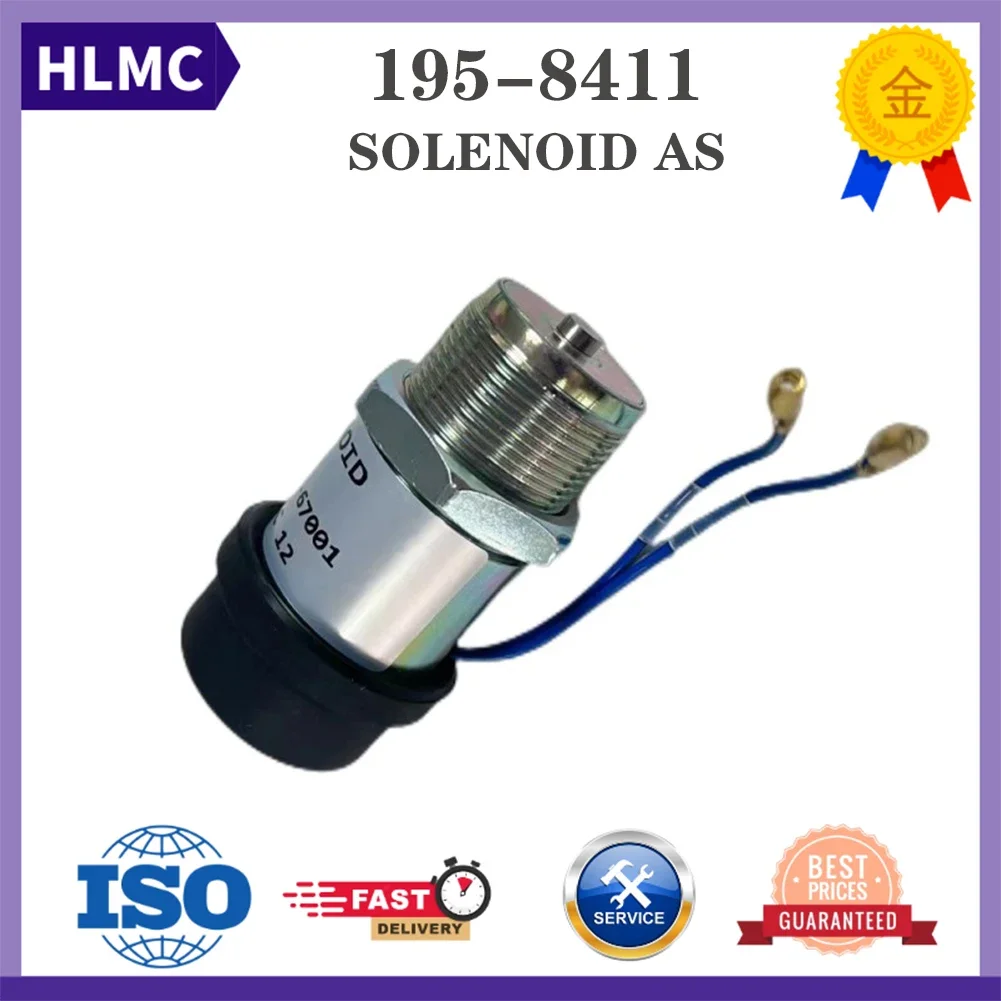 MM409-67001 30A87-00060 S4L Fuel Shuoff Solenoid CA1958411 195-8411 1958411 Track Excavator 305CR 304CR 303CR 302.5C