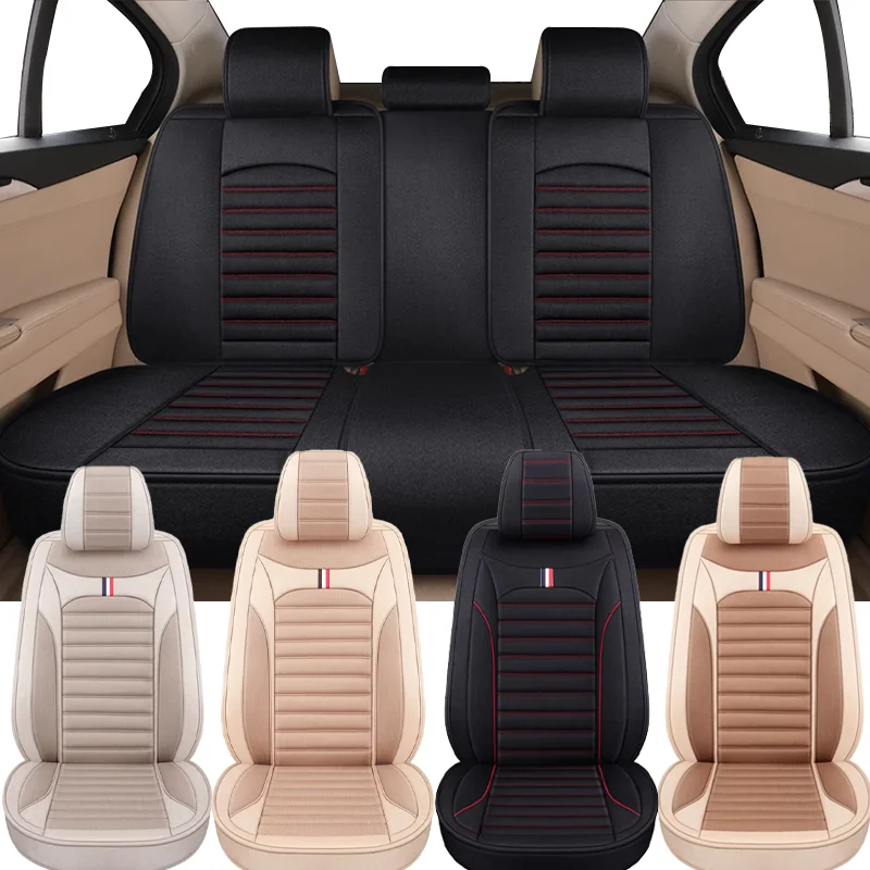 أغطية مقاعد السيارة العالمية المتينة المضادة للانزلاق لـ Volwsagen VW Amarok Golf 8 7 6 5 4 Touareg Bora Jetta ملحقات السيارات الداخلية