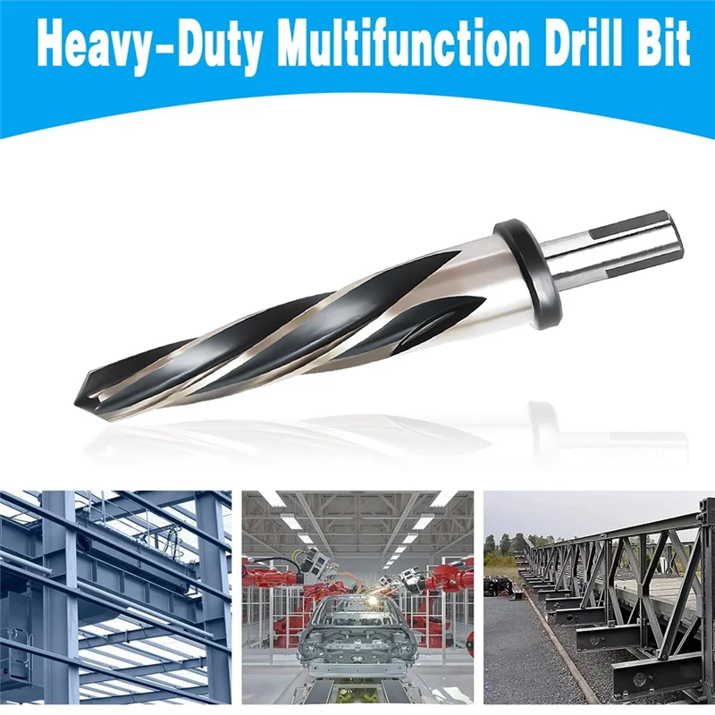 

A84Z-1/2In Bridge Construction Reamer Drill Bit, M2 HSS Taper Chucking Reamer For Steel Alloy Metal Wood,1/2In Non-Slip Shank