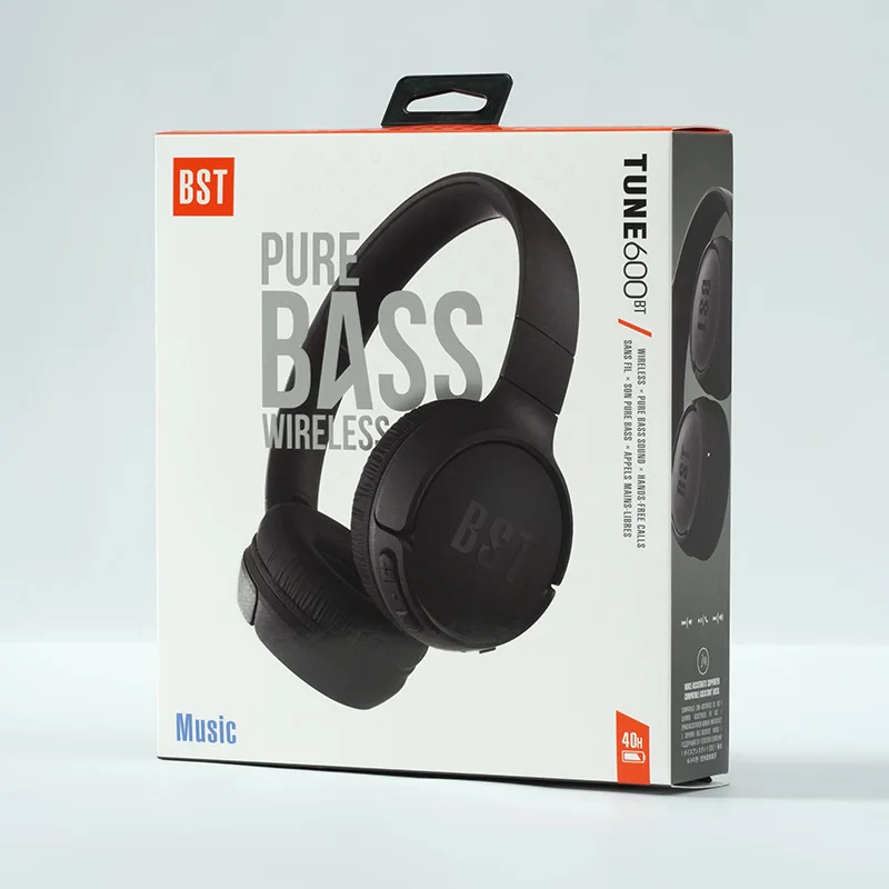 JBLBST Tune 600BT: Wireless On-Ear Headphones with Purebass Sound - High quality audio