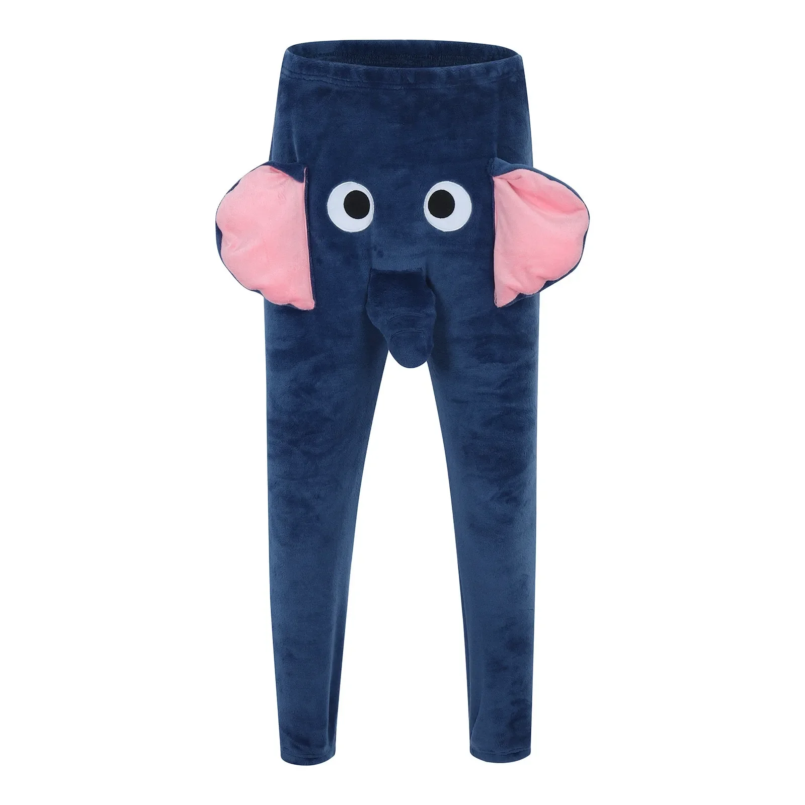 Pantaloni del pigiama da uomo flanella divertente elefante novità pantaloncini intimo divertente scherzo regalo per uomo pantaloni a tema animale Pantalone