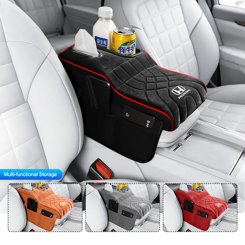 

Car Armrest Heightening Pad For Honda Civic Prelude City CRZ CRX Jazz HRV Pilot Odyssey Pressure-Relief Pocket Scratch-Resistant