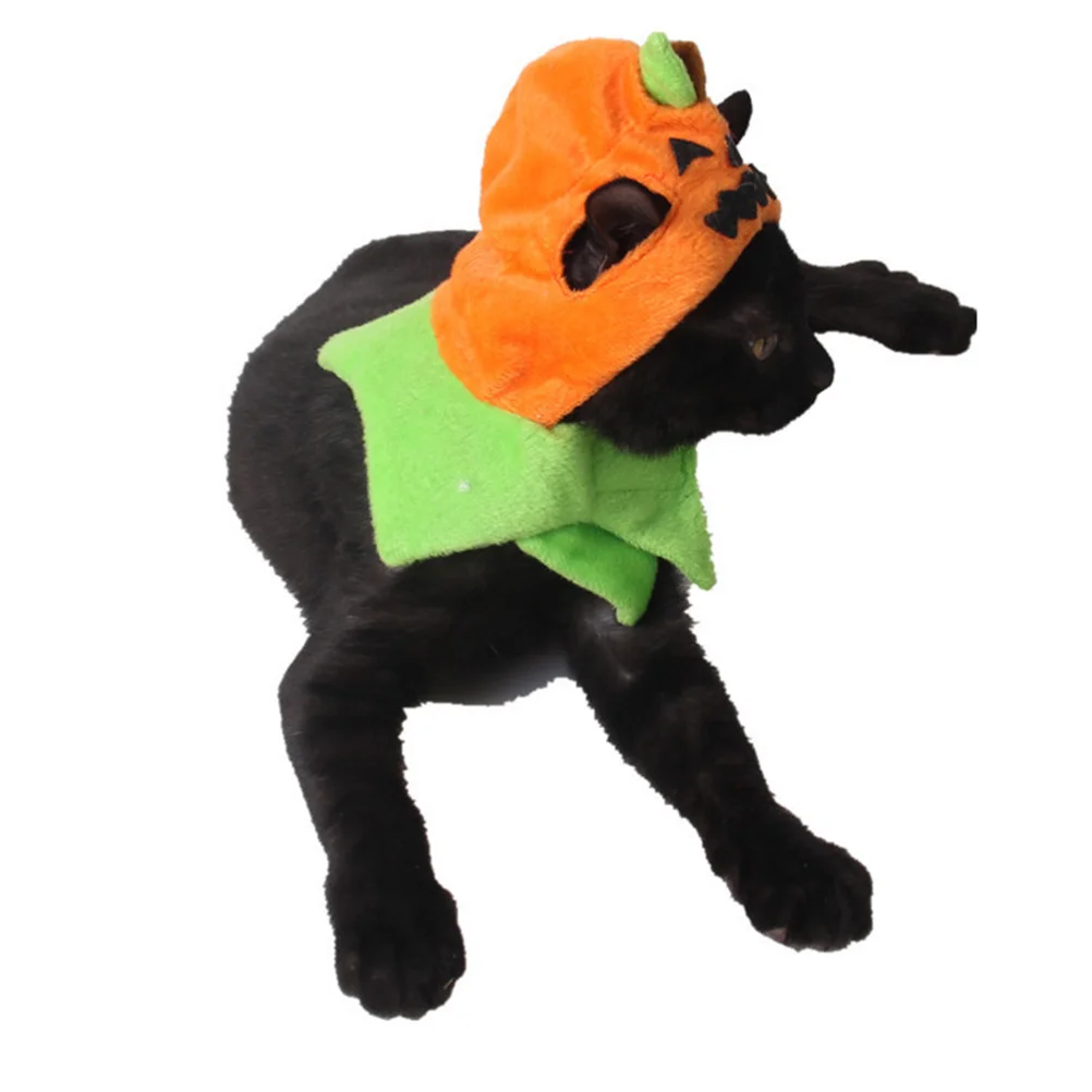 

Halloween Pumpkin Pet Hat Free Size Cat Dog Cosplay Comfortable Breathable Party Decoration Soft Fabric Pet Hat