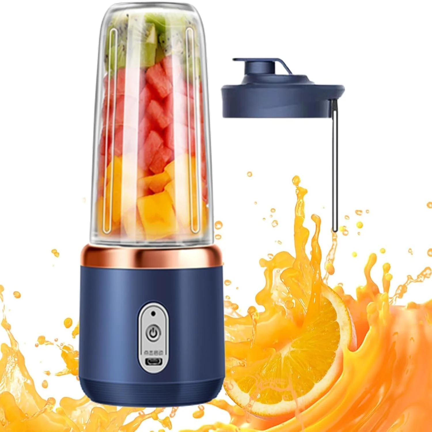 

Portable Blender- Fruit Mixer Blender |Personal Blender Juicer Cup Fruit Mixer| Juice & Smoothie Blender| Travel Juicer Cup wit