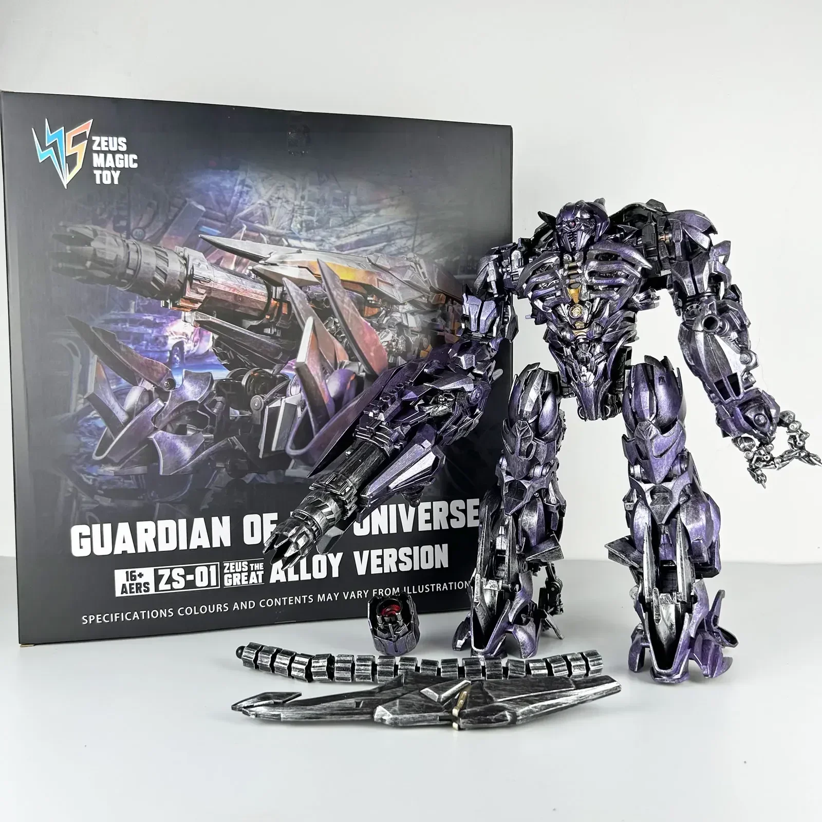 BMB Shockwave ZS-01 ZS01 Zeus Magic Transformation Universe Guardian Alloy Oversize 35CM Leader Action Figure Robot Toy in Stock