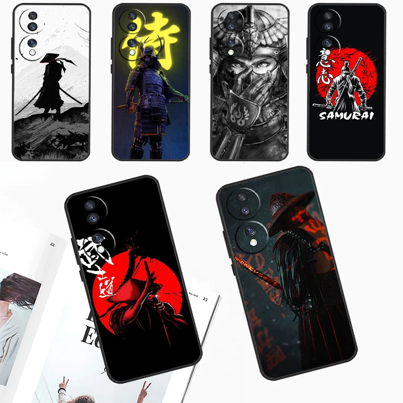 Samurai Japan Art For Honor Magic 6 Pro 5 Lite 50 70 90 Case For Honor X8a X9a X7 X8 X9 X6a X7a X8b X9b Cover