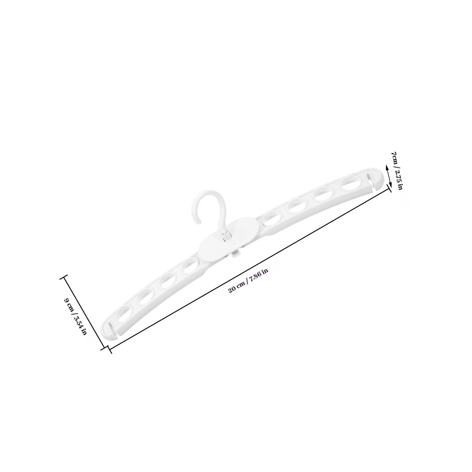 Appendiabiti pieghevole da viaggio Stendino per calzini pieghevole portatile Appendiabiti pieghevoli in plastica Salvaspazio per armadio