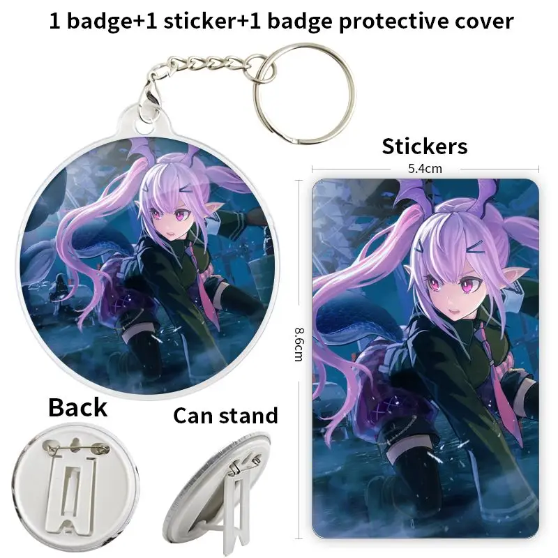 Manticore Game Anime Character Soft Button Badge Brooch anchor Peripherals Pin Backpack Decoration MetalCute Clothes Lover 58mm