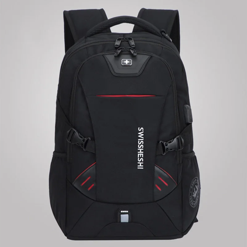 Herren Multifunktions-USB-Lade-Rucksack, Modischer Business-Casual-Reise-Rucksack, Diebstahlsicher, Wasserdicht, 17 Zoll Laptop-Tasche, Schulrucksack – Detail 2