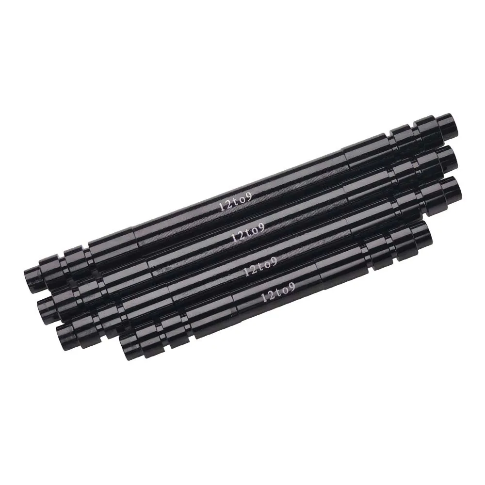 Nabendurchsteckachsen-Adapter 12 auf 9 mm, 110, 135, 142, 148 mm, 15 auf 9, 100 mm Steckachse auf Schnellspanner für MTB- und Rennrad-Vorder- und Hinterrad – Detail 3