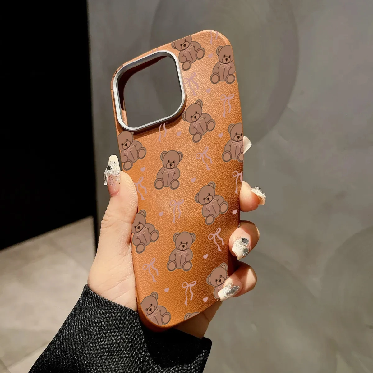Cute Sweet Heart-Shaped Bow Bear Design Case For Samsung Galaxy A16 A26 A36 A56 A55 A54 A53 S25 Ultra S24 FE S23 S22 Plus Cover view 6
