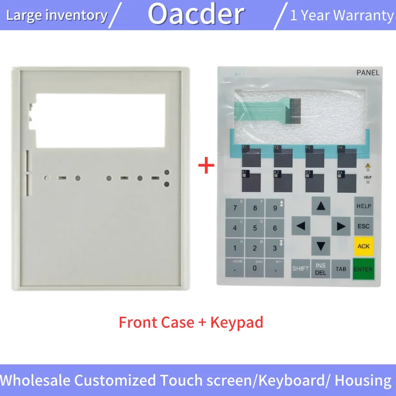 Imagem -02 - Tampa Dianteira Plástica e Case Traseiro Shell do Alojamento Teclado da Membrana Op77b 6av66410ca01-0ax1 6av6641-0ba11-0ax1