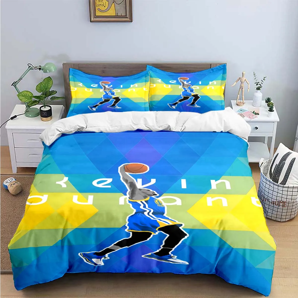 

Fashion Basketball Star K-Kevin D-Durant Pattern Bedding Sets Bed Supplies Set Duvet Cover Comforter Set Bedding Set Luxury Gift