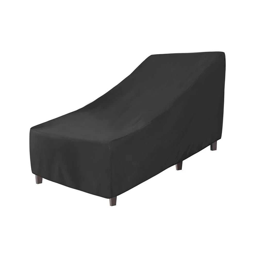 2 Pack Outdoor Chaise Lounge Cover Oxford Fabric 203x76x66x25cm for UV Resistant Waterproof Poolside Lounger Cover for Patios