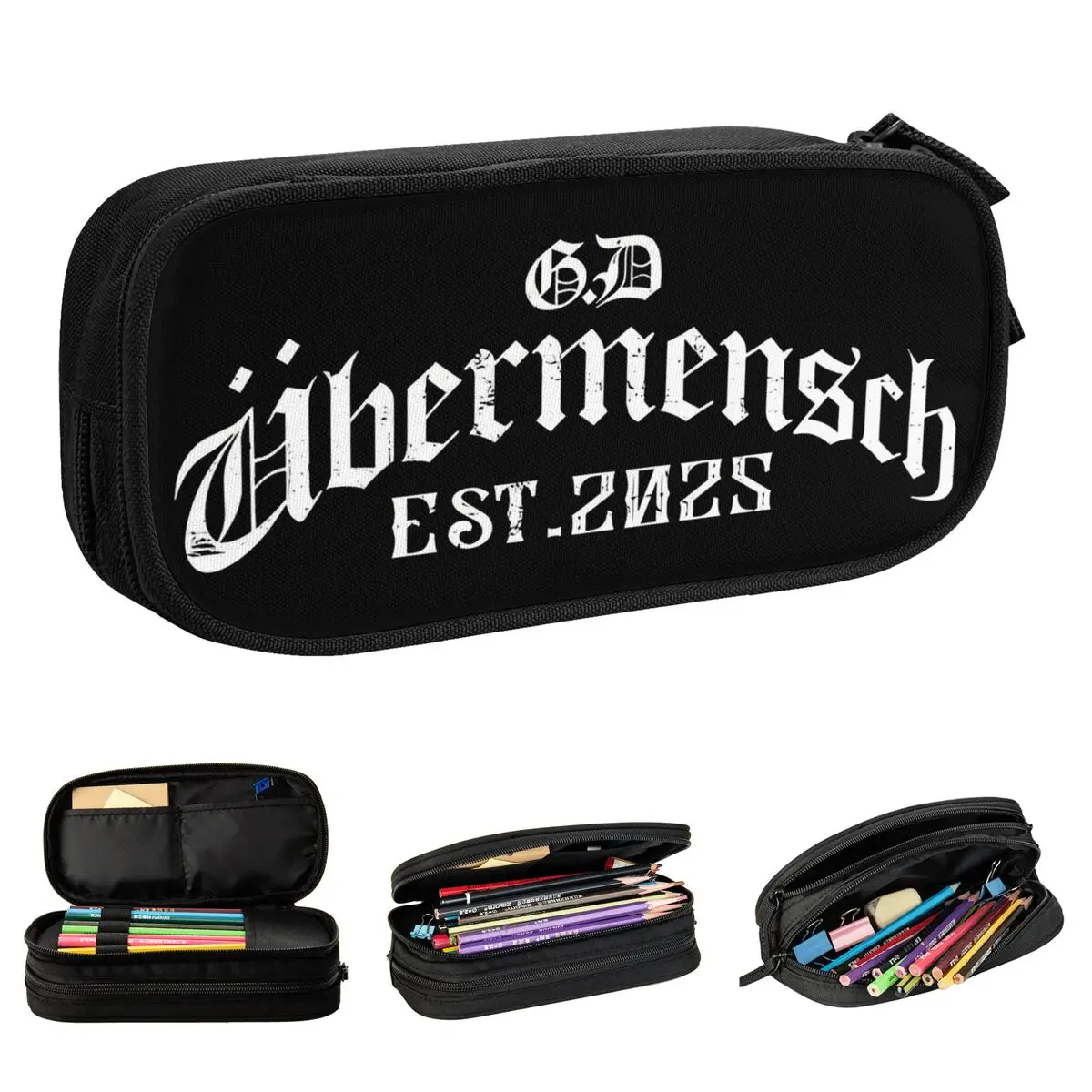 

Too Bad GD Ubermensch Kwon Jiyong Kpop Pencil Cases Pen Holder for Girl Boy Large Storage Bags Students School Zipper Stationery