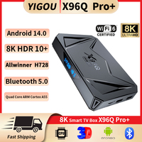 X96Q PRO+ Android 14 Smart TV Box Allwinner H728 Quad Core 8K@24fps 1000M Ethernet Wifi 6 Google Player X96Q Pro Set Top Box