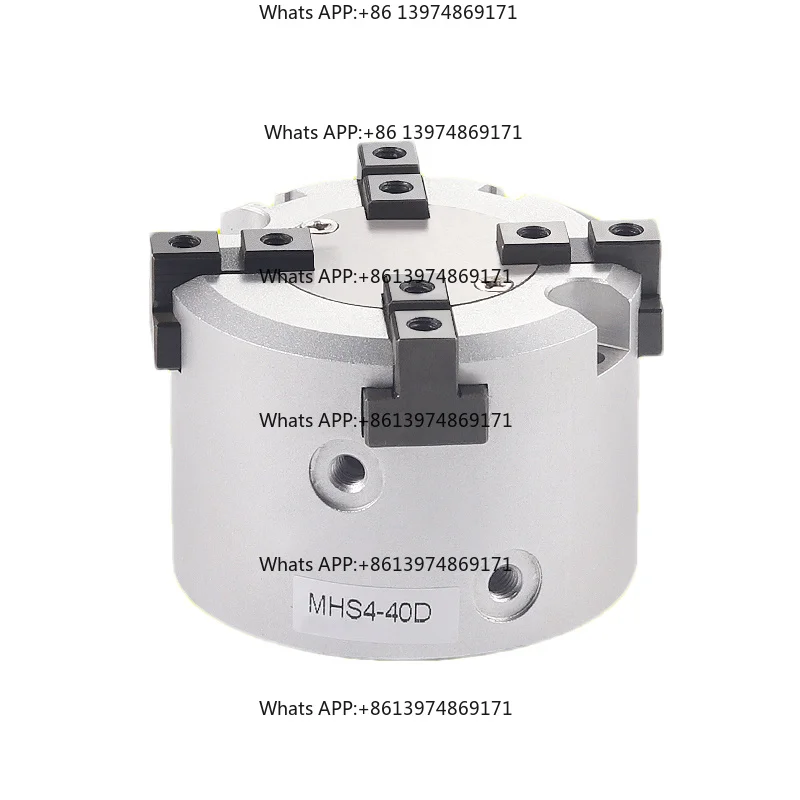 MHS2/MHS3/MHS4 Series 2/3/4 Finger Pneumatic Gripper Replacement Double Action Rotating Air Cylinder 16D/20D/25D/32D/40D/50D