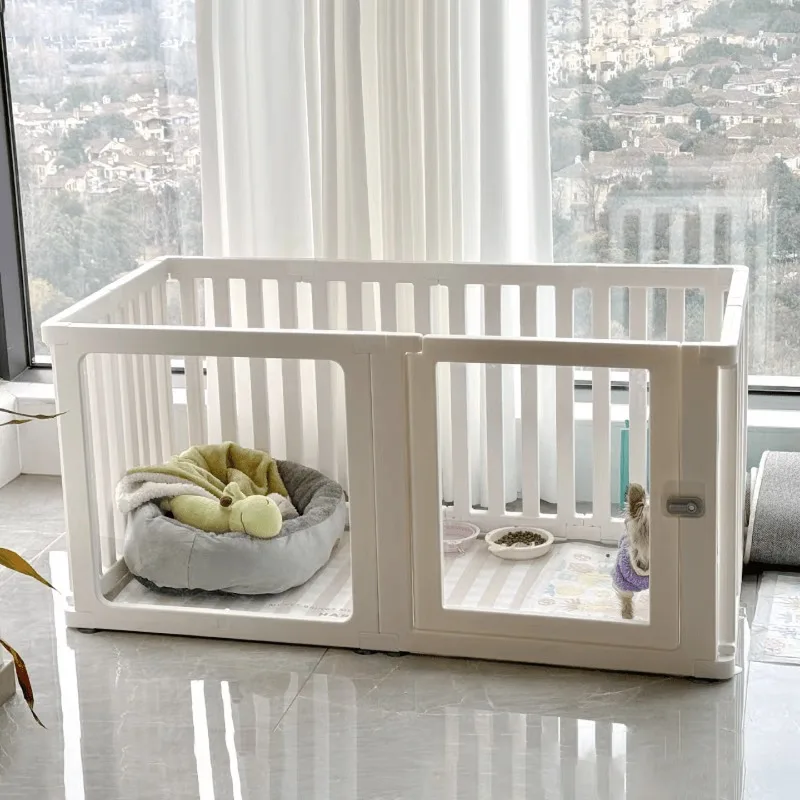 

Pick-up cat pet fence acrylic transparent dog fence small dog indoor household fence free combination balcony dog cage