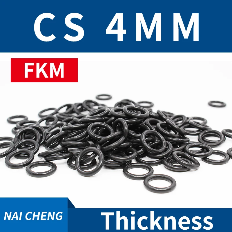 Thickness CS4mm Black FKM Fluorine Rubber O-rings Seals Gasket Washer temperature resistant wear-resistant oring