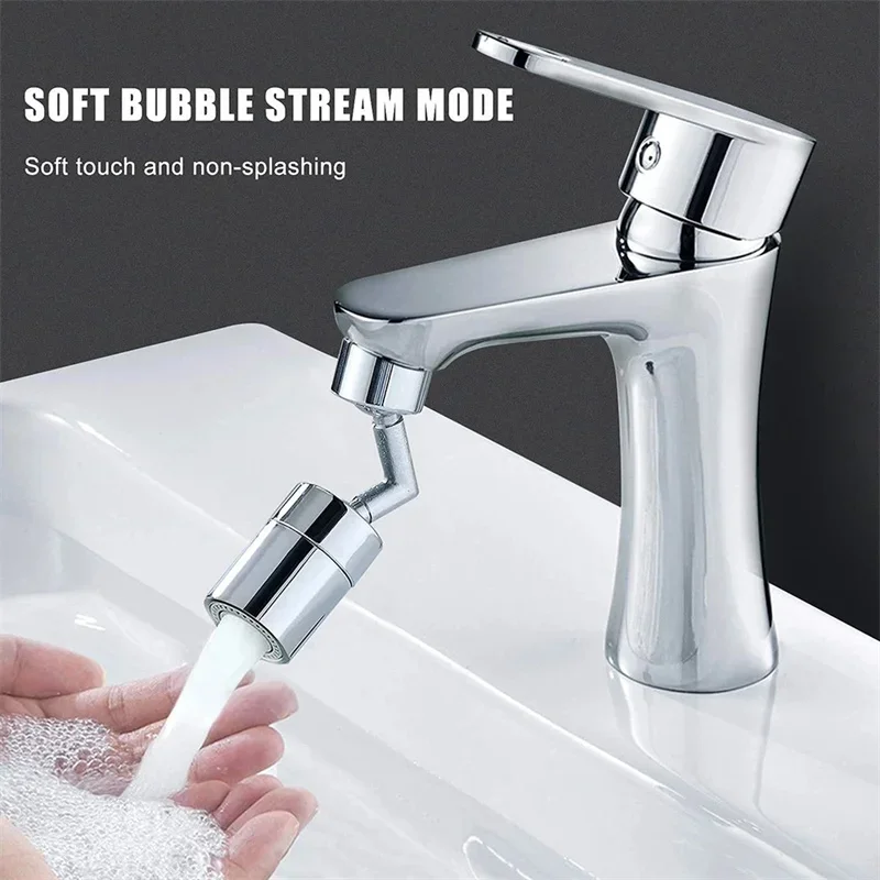 720°Universal Kitchen Faucet Anti-splash Aerator Bathroom Tap Rotatable Faucet Sprayer Saving Water Tap Nozzle Extender Adapter