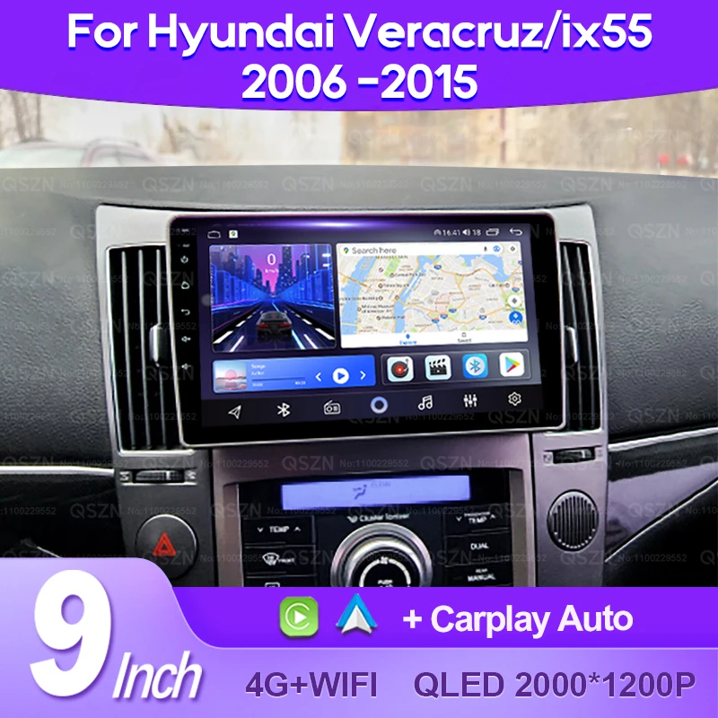 

QSZN For Hyundai Veracruz ix55 2006 -2015 2K QLED Android 13 Car Radio Multimedia Video Player GPS AI Voice CarPlay 4G Head Unit