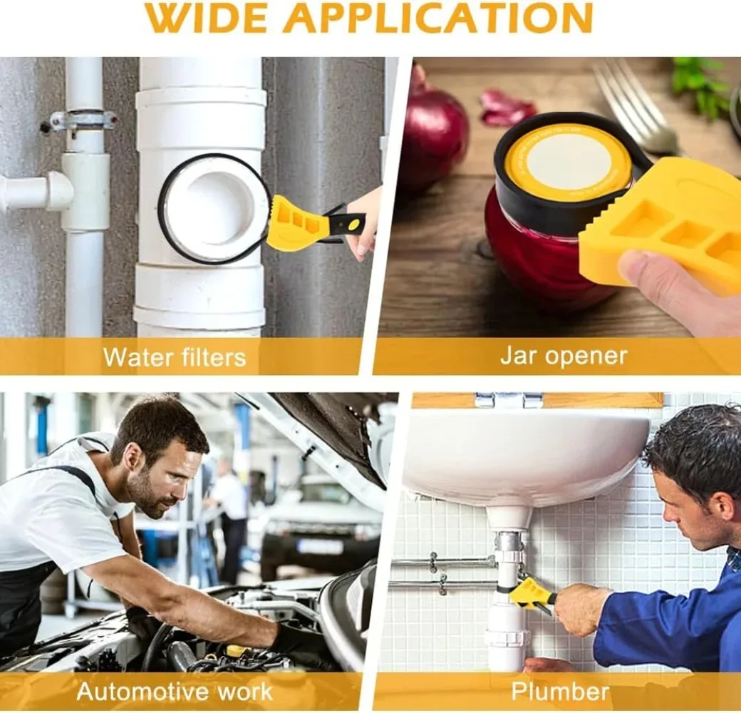 6-inch Multi-function Belt Wrench Plastic Adjustable Bottle Opener Auto Repair Filter Multi-function Hardware Tool