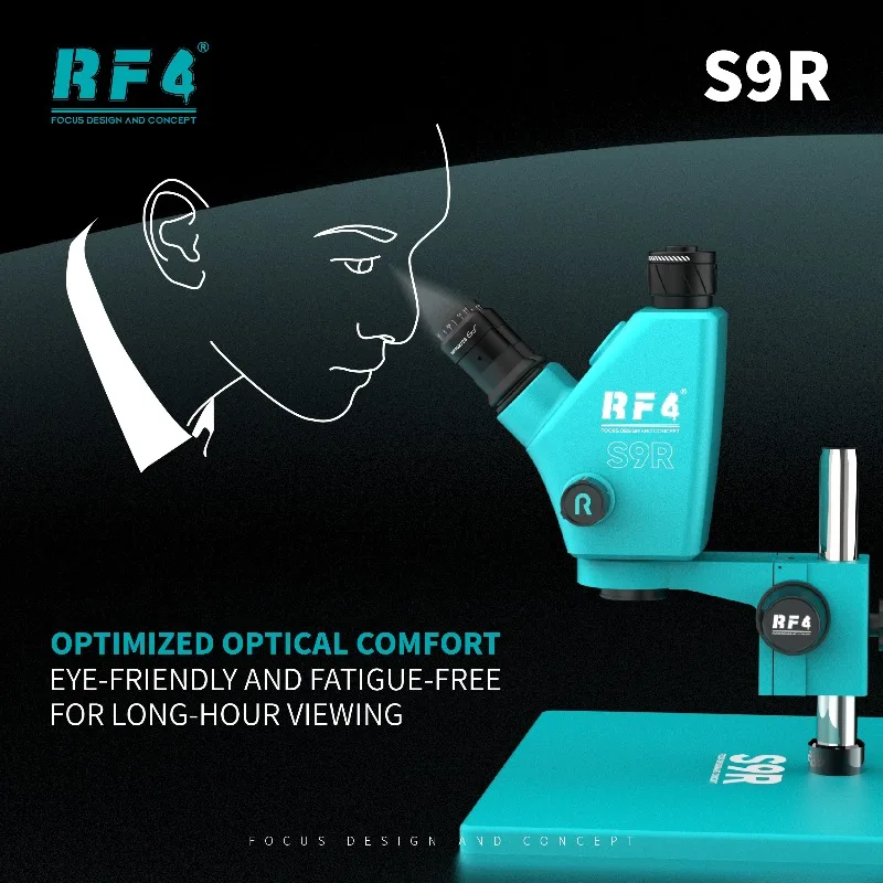 RF4 S9R Trinocular Optical Microscope 7-74X 6