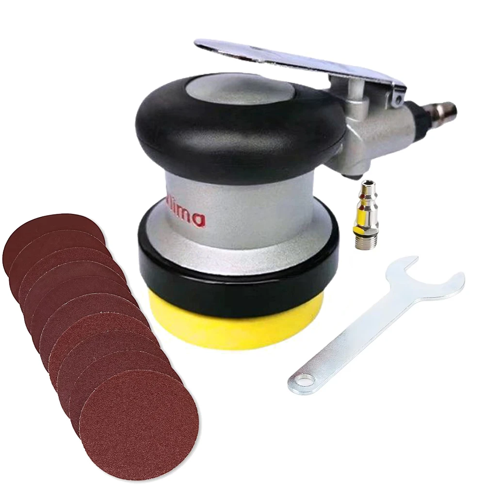

3-inch Pneumatic Sandpaper Machine 75mm Sander For Car Finish Grinding Wood Polishing Dry Grinder