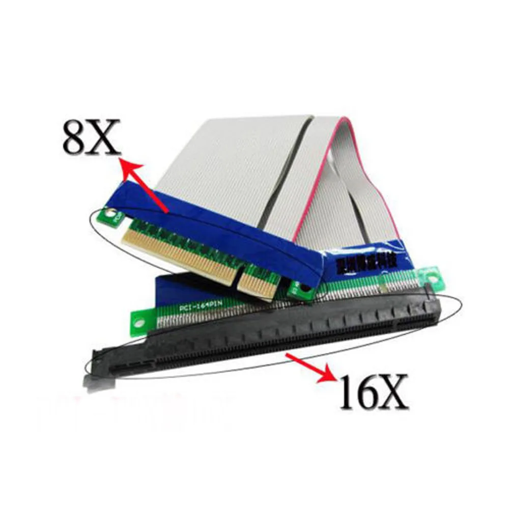 Banggood 1 pz PCI Express PCI-E 1X/4X/8X Maschio a 16X Femmina Riser Card Extender Cavo Adattatore a Nastro