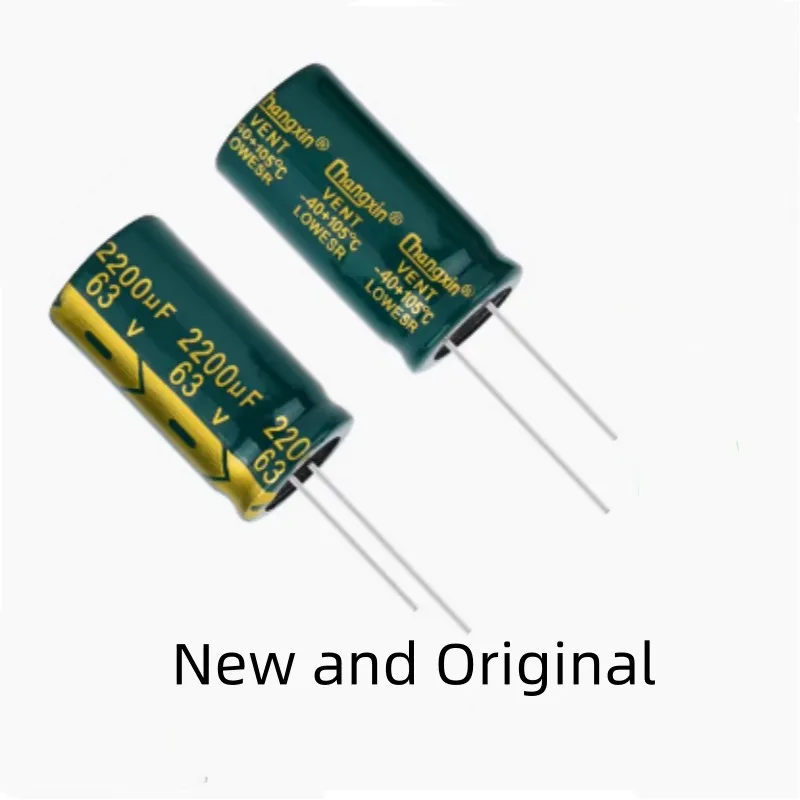 

High frequency,low resistance,long-life,high temperature resistant plug-in electrolytic capacitor 2200UF 63V 18X35