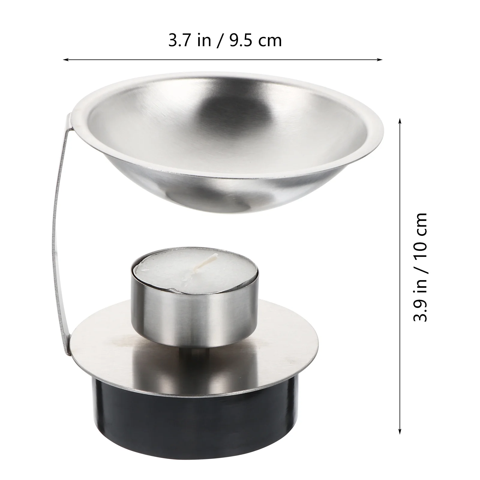 1 مجموعة 1 مجموعة الفولاذ المقاوم للصدأ الشمع ختم دفئا لجميع المستويات Diy بها بنفسك ذوبان موقد العملي ورنيش ختم أداة مجموعة فرن الشمع