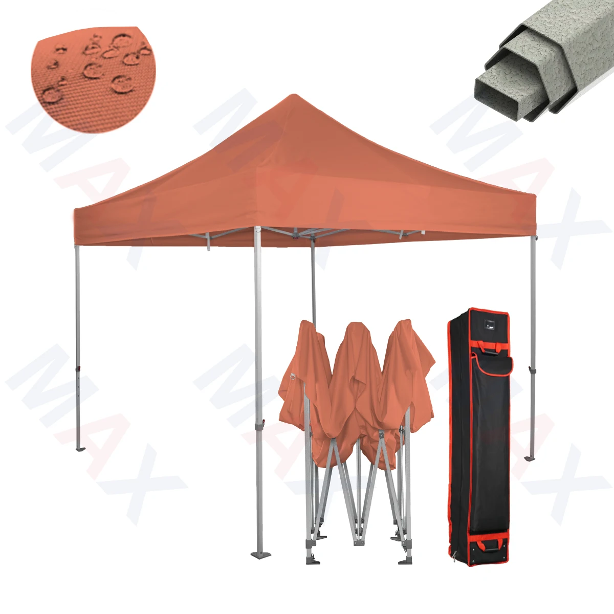 

3 X 3m Outdoor Sunshade Waterproof Pavilion Canvas Canopy Hexteel 3 X 3m Tent Small Retractable Folding Camping Other Tent