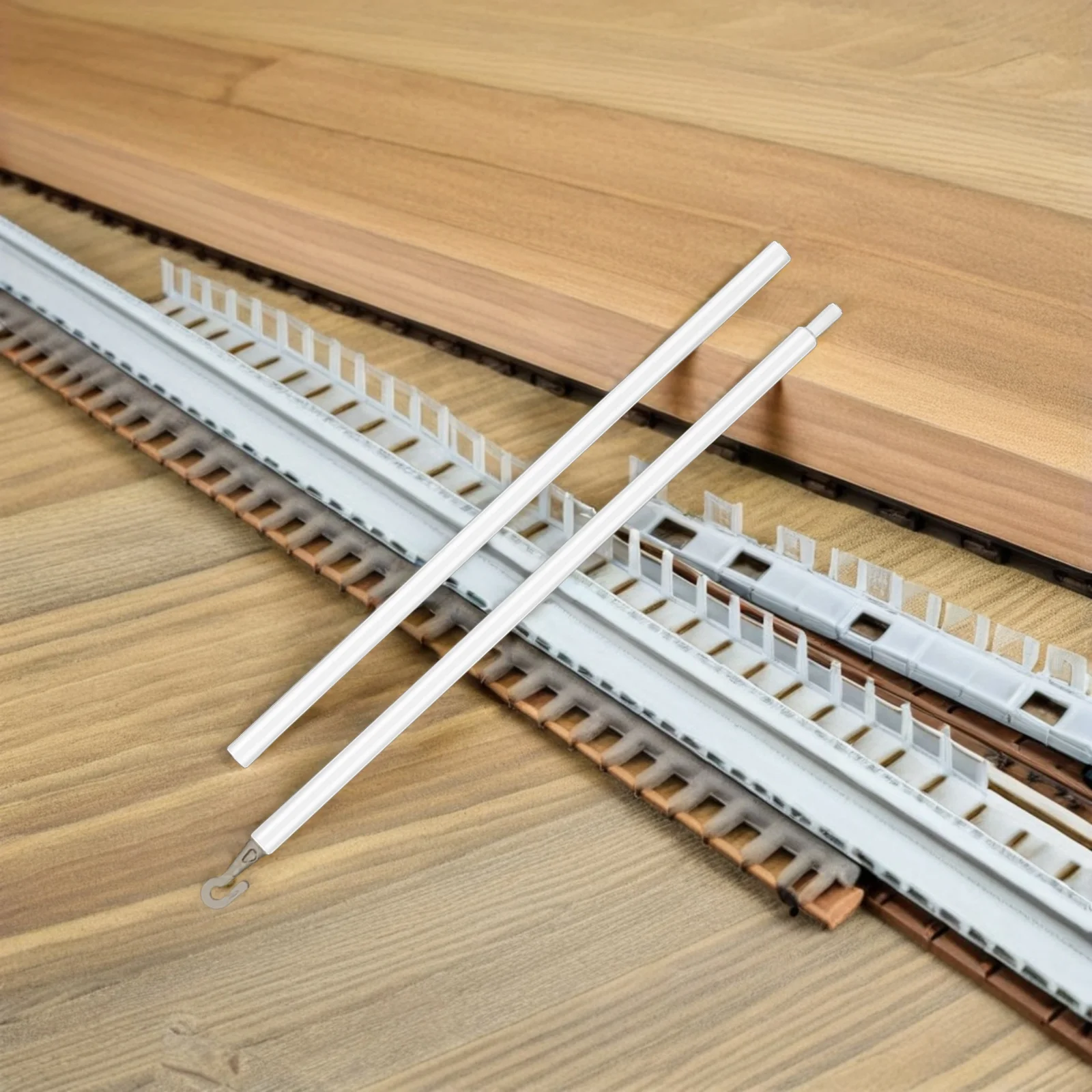 

4Sets 24 Inch Blind Turning Rod Replacement Plastic Vertical Blind Accessories for Smooth Opening Closing Modern Home Decor