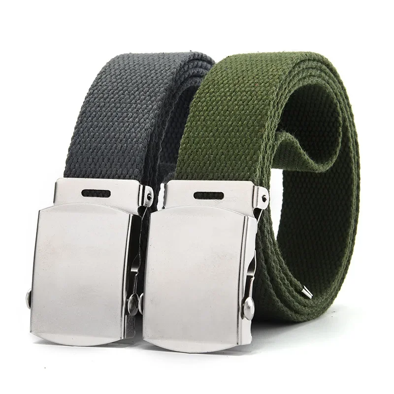 

New Fashion Unisex Army Tactical Waist Belt Jeans Male Casual Men Women Belt Canvas 3.8cm Webbing Waistband Ceinture Femme