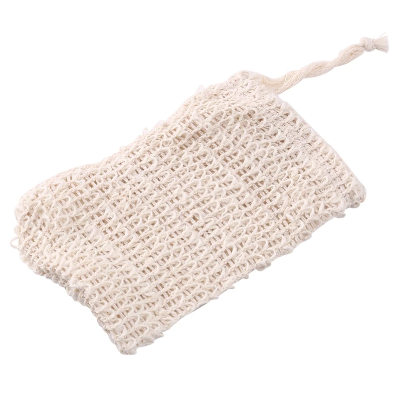 A013 30 Pack Natural Sisal Soap Bag Exfoliating Soap Saver Pouch Holder