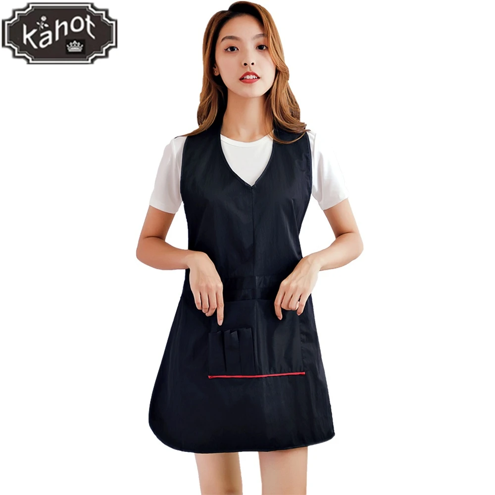 

Salon Professional Haircut Apron Hairdresser Work Clothes Barber Perm Hair Dyeing Smock Hairdresser Assistant Work Apron