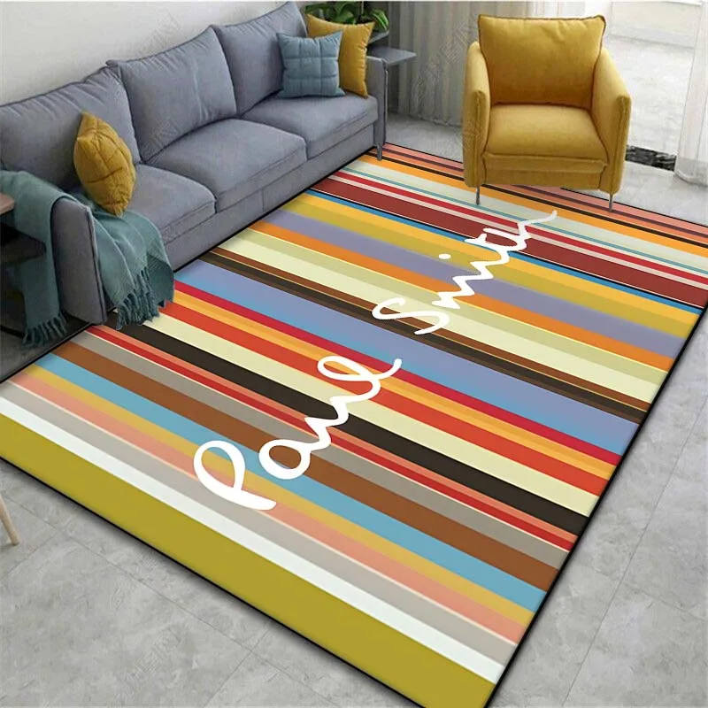 London Fashion P-Paul Smith Printed Floor Mat Carpet 15 Sizes Living Room Bedroom Bedside Sill Bathroom Floor Mat Home Decor