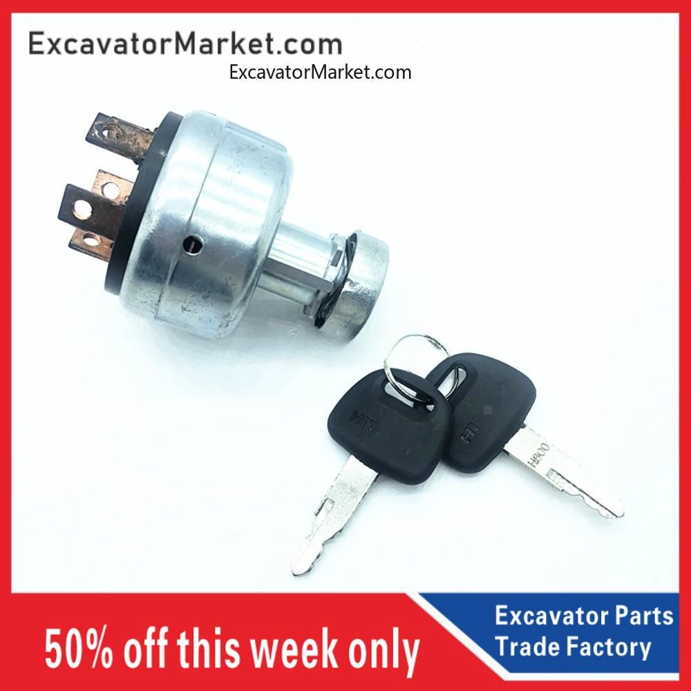 For HITACHI EX200-1Hook excavator Accessories Starter start ignition lock switch electric door quality