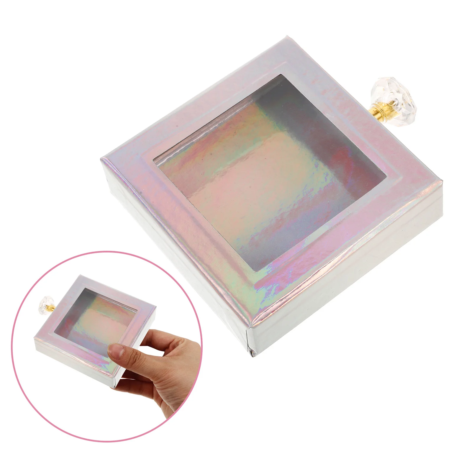 Scatola magnetica per ciglia finte Custodia per ciglia portatile elegante premium per viaggi Uso quotidiano Contenitore vuoto Organizzatore